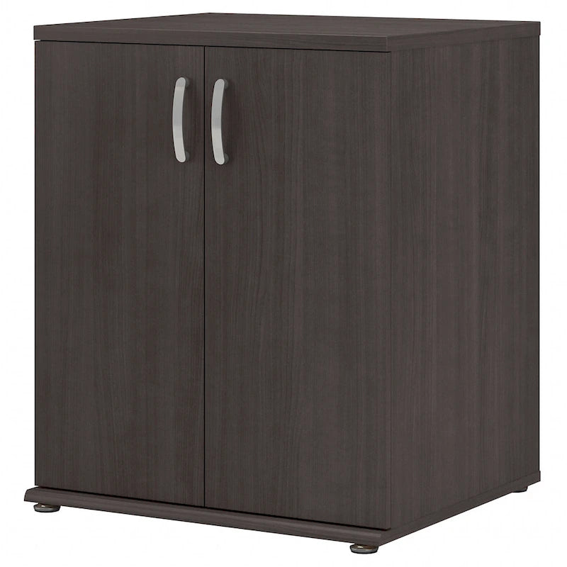 Armario de almacenamiento de suelo con puertas y estantes ajustables - 28W x 25D x 34H