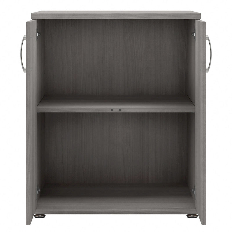 Floor Storage Cabinet with Doors and Adjustable Shelves - 28W x 25D x 34H