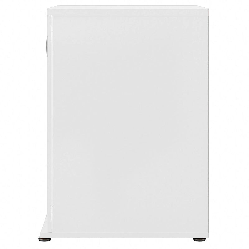 Floor Storage Cabinet with Doors and Adjustable Shelves - 28W x 25D x 34H