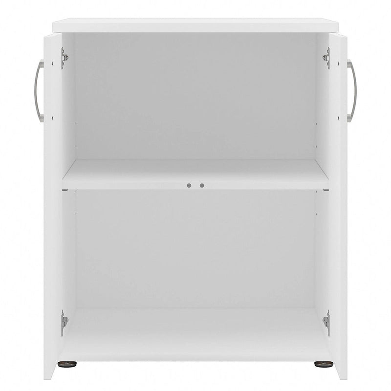 Floor Storage Cabinet with Doors and Adjustable Shelves - 28W x 25D x 34H