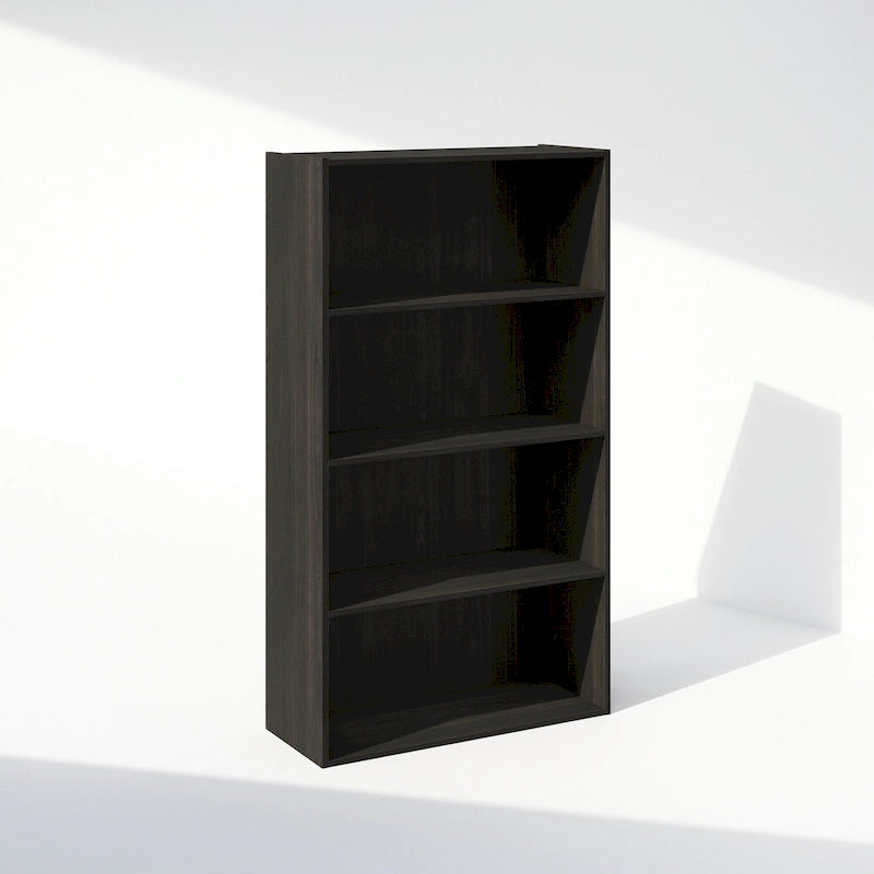 Offenes Bücherregal mit 4 Ebenen - modernes, kompaktes Design für kleine Räume