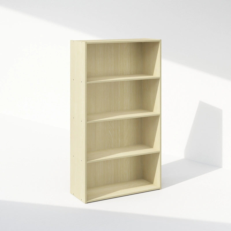 Offenes Bücherregal mit 4 Ebenen - modernes, kompaktes Design für kleine Räume