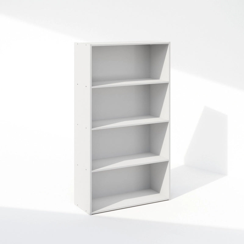 Offenes Bücherregal mit 4 Ebenen - modernes, kompaktes Design für kleine Räume