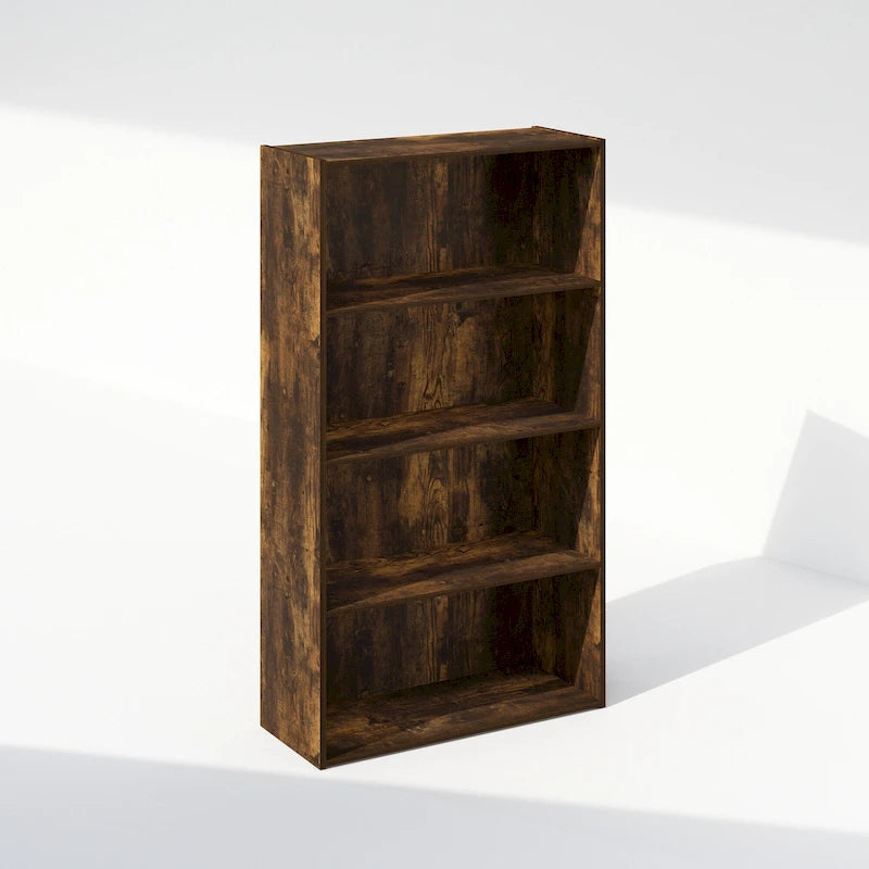 Offenes Bücherregal mit 4 Ebenen - modernes, kompaktes Design für kleine Räume