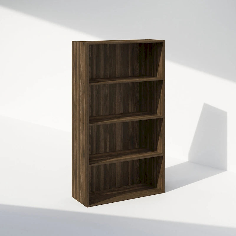 Offenes Bücherregal mit 4 Ebenen - modernes, kompaktes Design für kleine Räume
