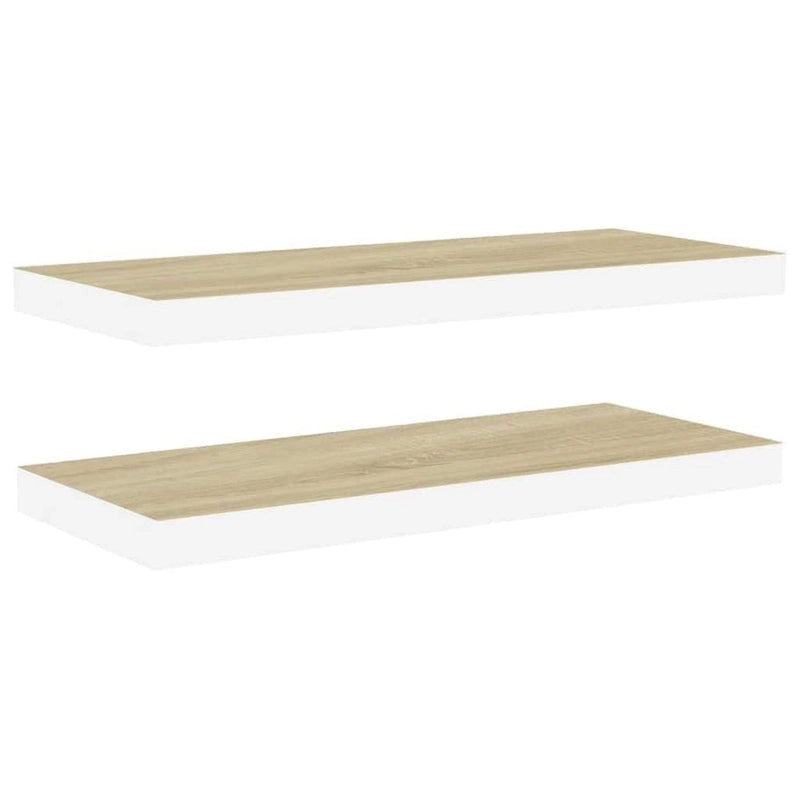 Étagères murales flottantes, 2 pièces, 23.6x9.3x1.5 en MDF - 23.6 x 9.3 x 1.5 (L x W x H)