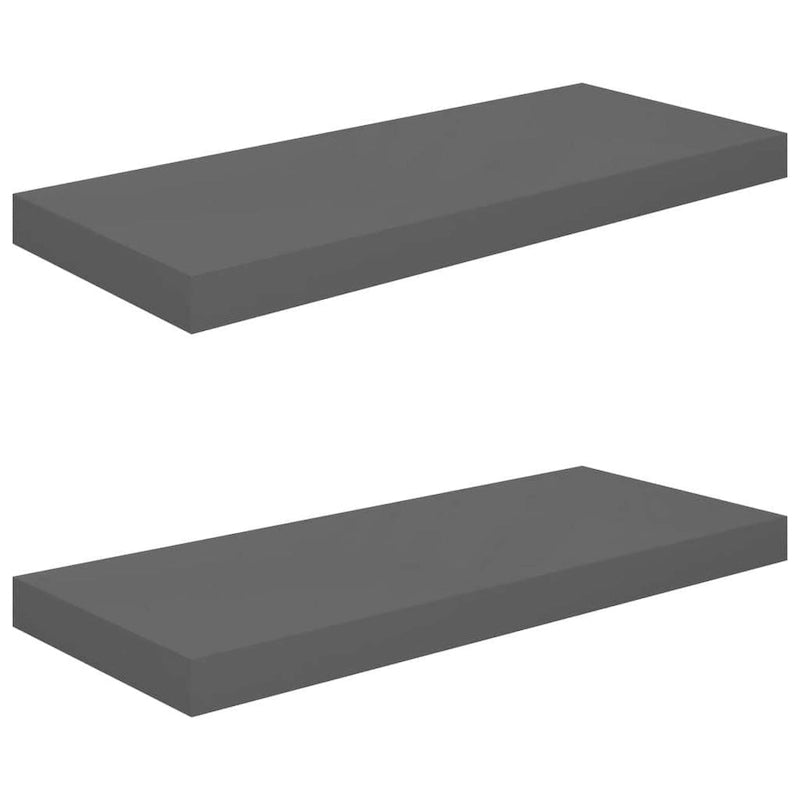 Étagères murales flottantes, 2 pièces, 23.6x9.3x1.5 en MDF - 23.6 x 9.3 x 1.5 (L x W x H)