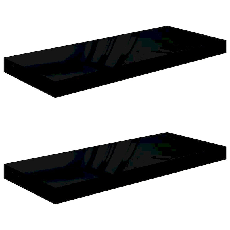 Étagères murales flottantes, 2 pièces, 23.6x9.3x1.5 en MDF - 23.6 x 9.3 x 1.5 (L x W x H)