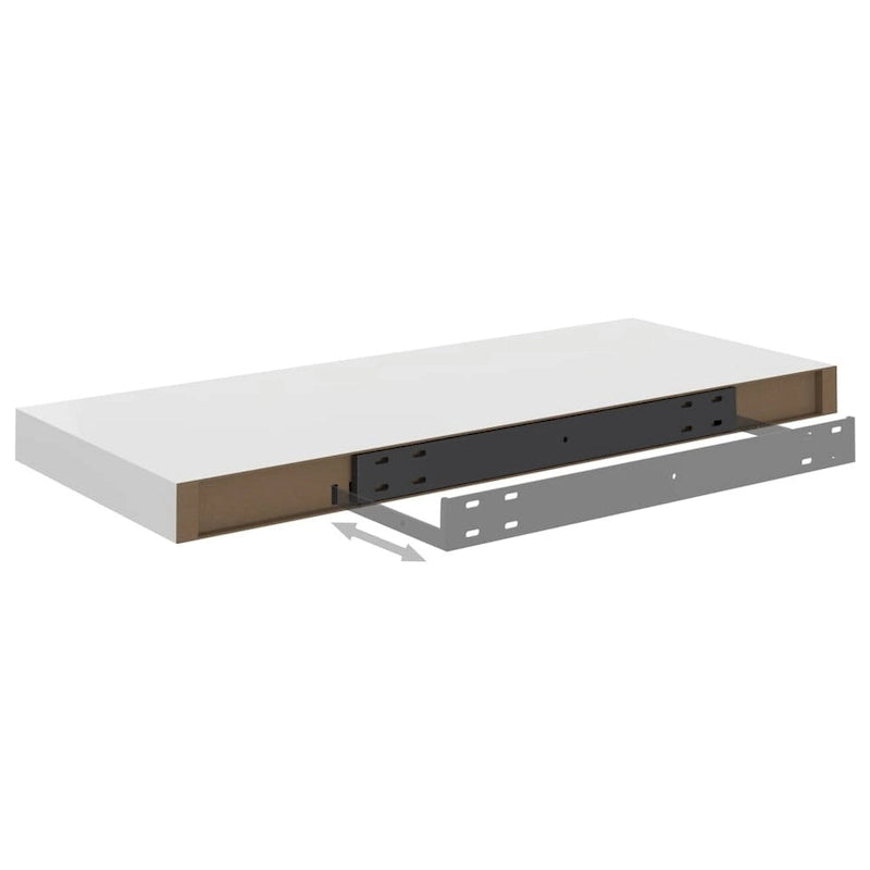 Étagères murales flottantes, 2 pièces, 23.6x9.3x1.5 en MDF - 23.6 x 9.3 x 1.5 (L x W x H)
