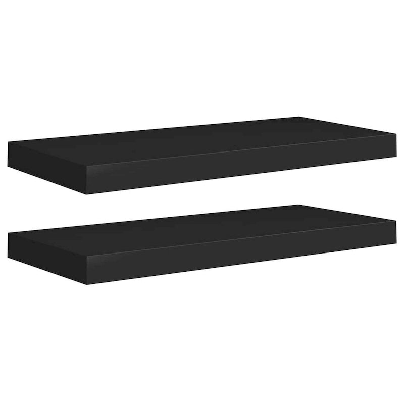 Étagères murales flottantes, 2 pièces, 23.6x9.3x1.5 en MDF - 23.6 x 9.3 x 1.5 (L x W x H)