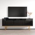 Modernes Sideboard mit Hochglanzfront und mattem Korpus - 63W x 13.7D x 24.4H, europäisches Design