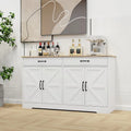 Grand buffet de style maison de campagne avec rangement, 55.91