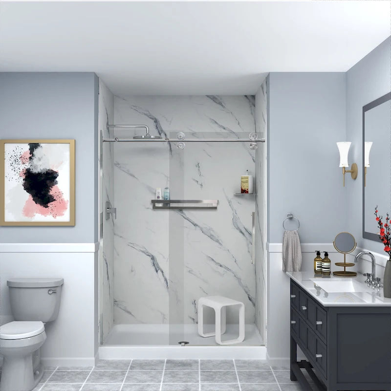 20-Inch Grab Bar Shelf for Bathroom - Safety Support with Storage, 20x4x3