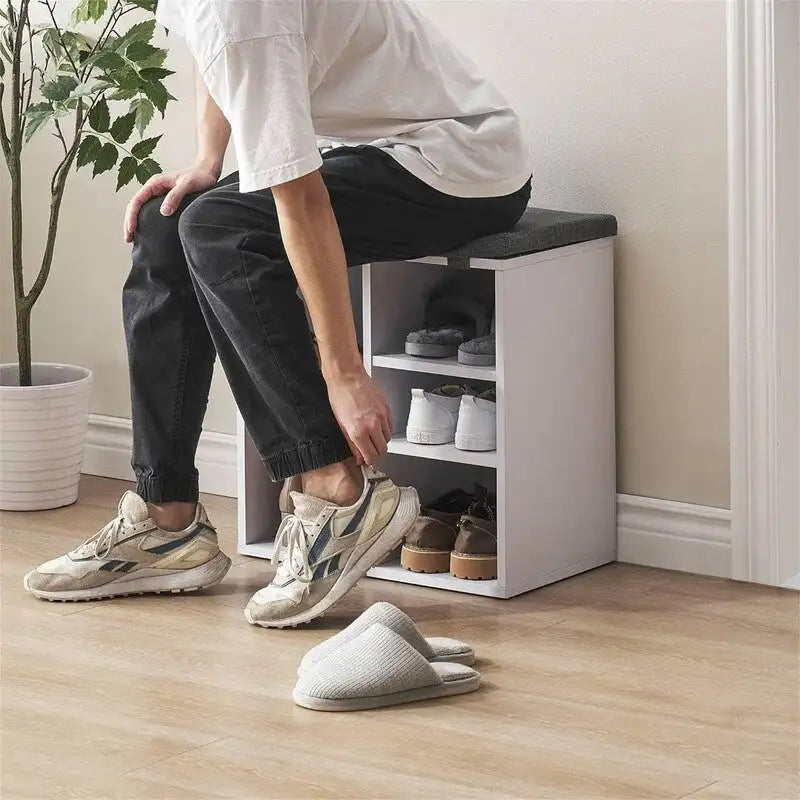Schuhbank für den Eingangsbereich mit Stauraum - 11.9T x 20B x 20.8H