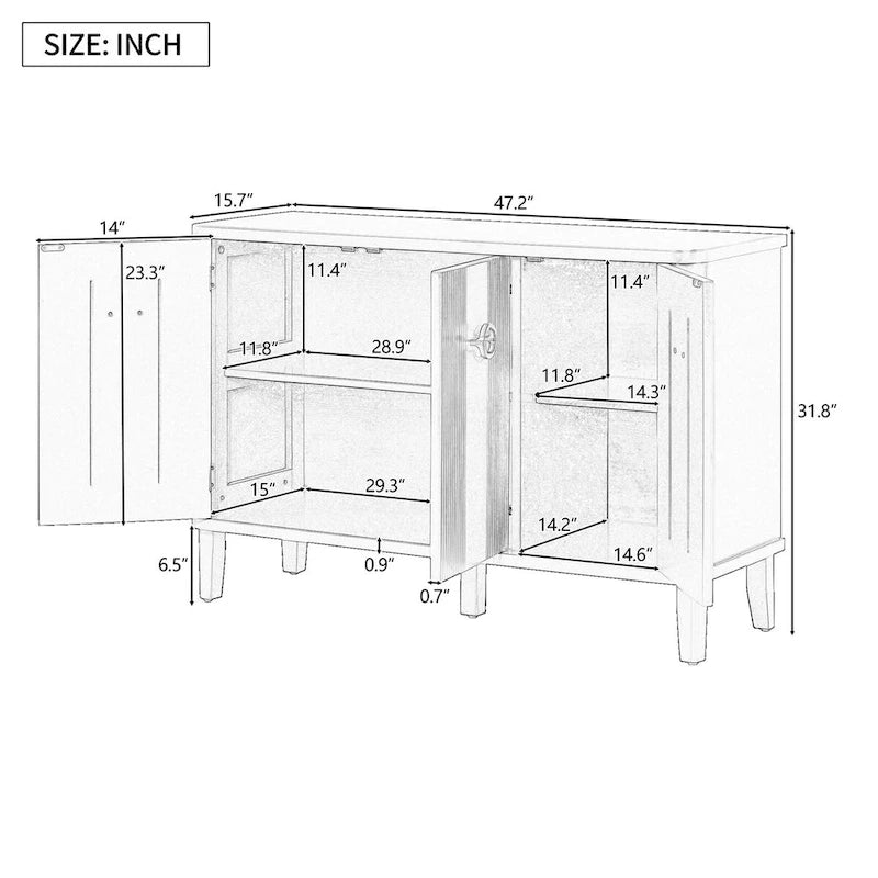 Mobile in legno stabile e robusto