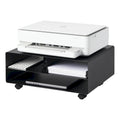 Soporte de acero con ruedas para impresora y almacenamiento - 14.57L x 18.9W x 7.48H, soporta 59.4 lbs
