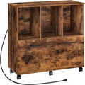 Mobiler seitlicher Aktenschrank mit Ladestation - 14.2D x 31.5W x 26.6H