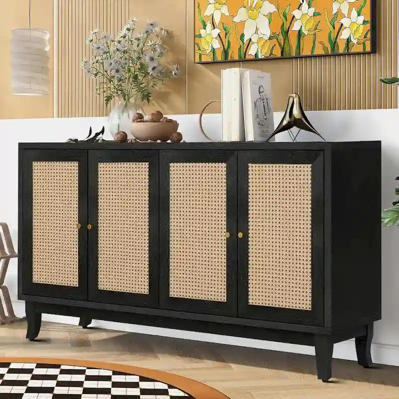 Horizontales Sideboard im modernen Landhausstil mit zwei Schränken