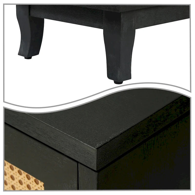 Horizontales Sideboard im modernen Landhausstil mit zwei Schränken