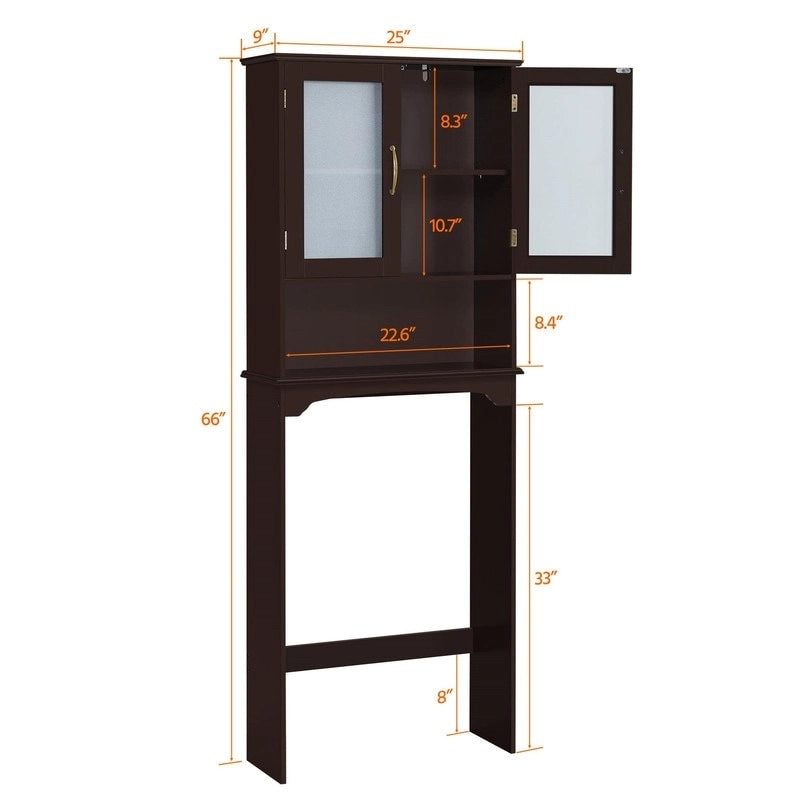 Mobile contenitore sopra il WC - 9D x 25W x 66H