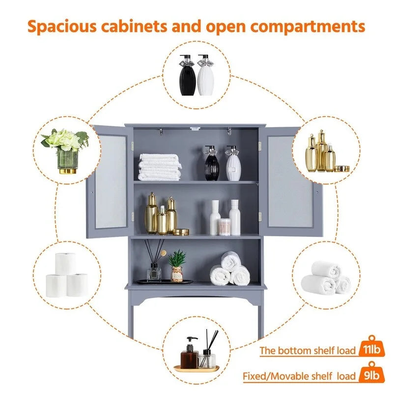 Mobile contenitore sopra il WC - 9D x 25W x 66H