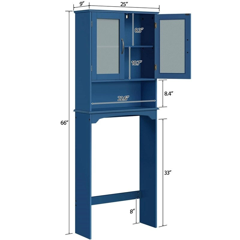 Mobile contenitore sopra il WC - 9D x 25W x 66H