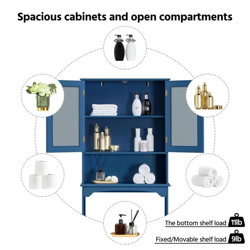 Mobile contenitore sopra il WC - 9D x 25W x 66H