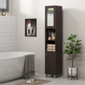 Colonna alta da bagno con anta a specchio e ripiani regolabili - 11.75W x 11D x 70.75H