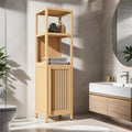 Large Capacity Multifunctional Bamboo Storage Cabinet Furniture